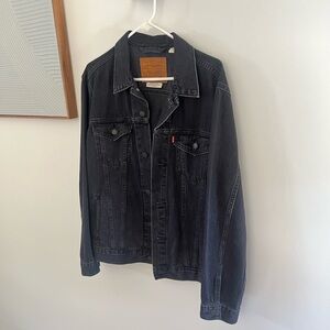 Mens Black Denim Jacket